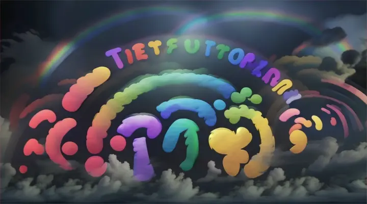 a rainbow of emotion logo with clouds and a rainbow in the background