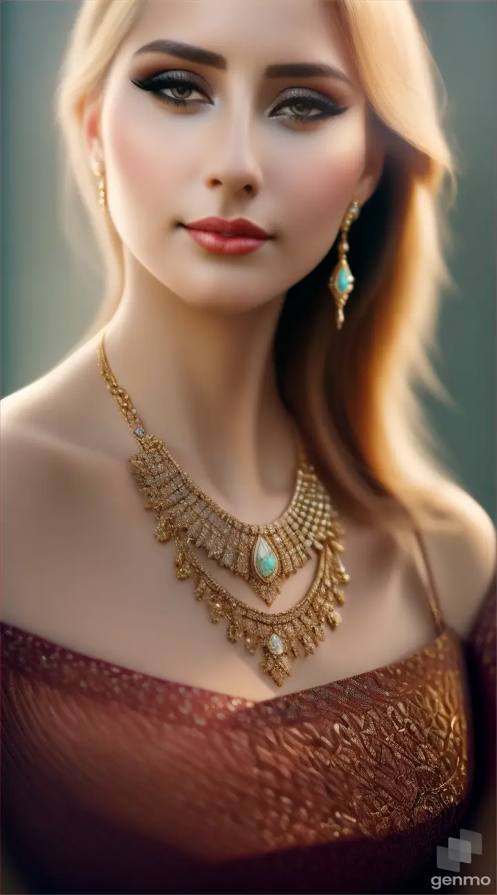 woman wearing a necklace