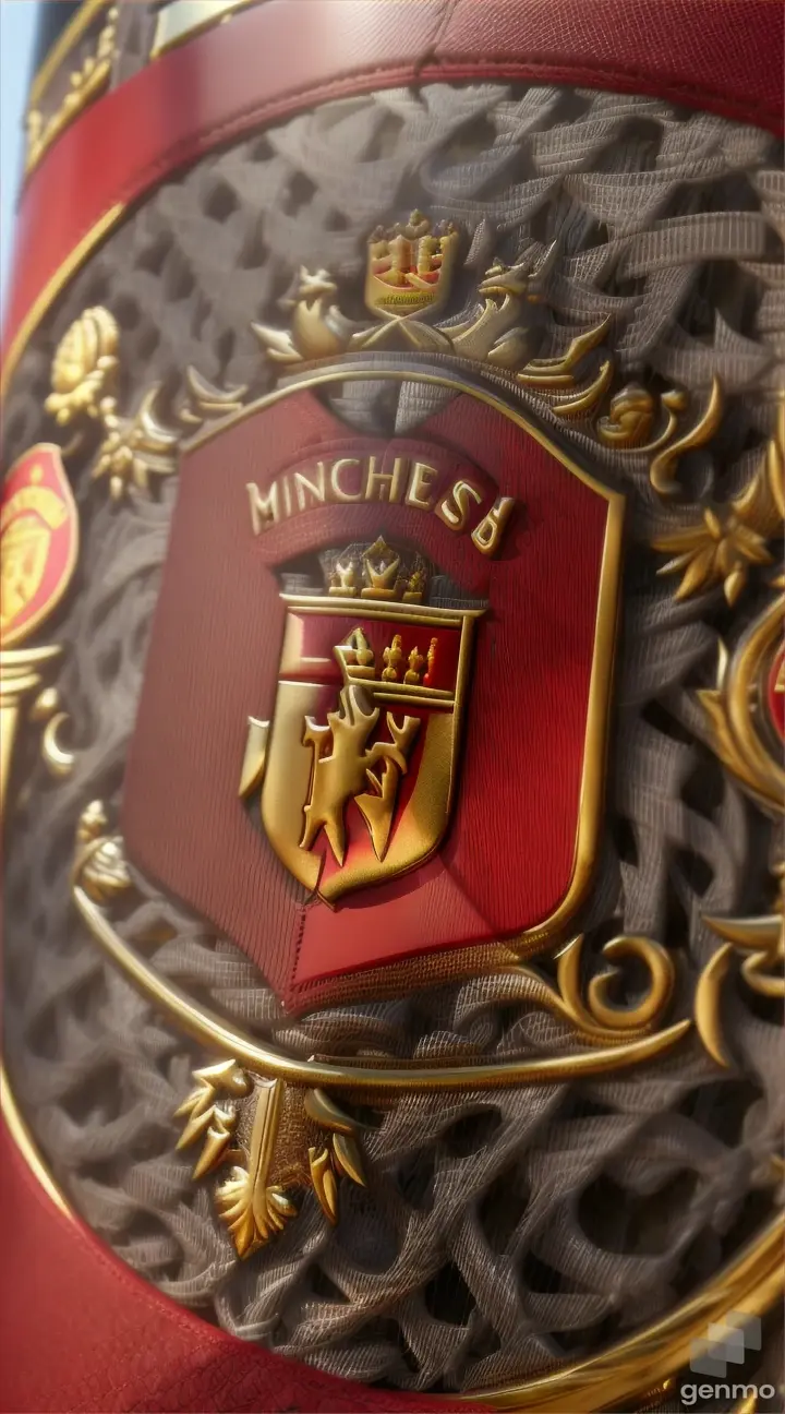 Manchester United Crest: Image of the Manchester United club crest, representing the club's history and tradition, and highlighting the significance of Di Stefano's proposed move to the team.
