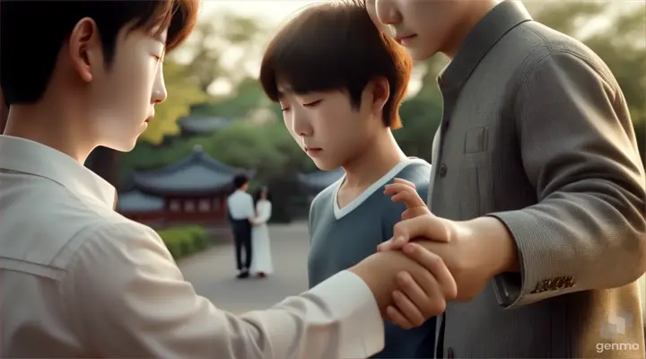 boy forcefully holding girl hand korean romantic