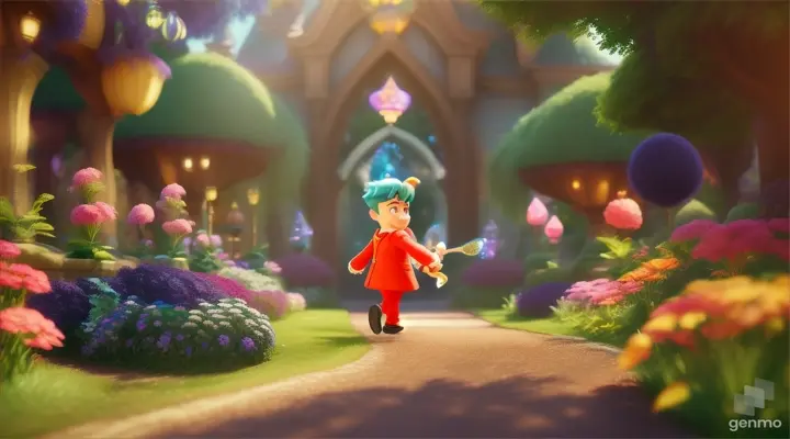 /imagine prompt: 3D animation, personality: [Illustrate Uplifting Cartoon characters engaging in fun activities The minister, depicted with a sinister expression, sneaking through the garden with a shining dagger in hand. It should feel otherworldly and magical.] unreal engine, hyper real --q 2 --v 5.2 --ar 16:9