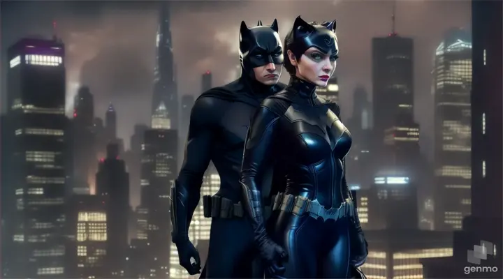 Cat women meet batman