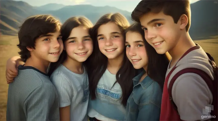 The two boys and two girl friends together unanimously decide that they will set out on an amazing adventure. They spent time, talked, and shared their dreams before making this decision.
