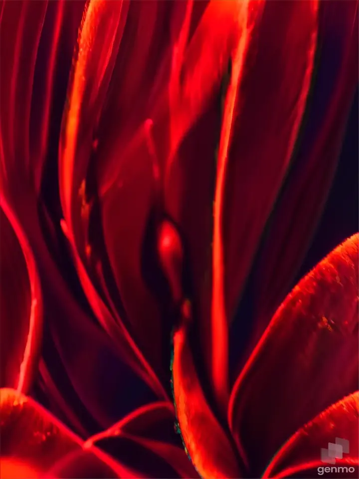 a close up view of a red flower