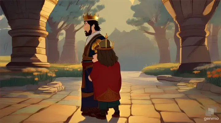 The story should be authentic and traditional. And it should be animated. King talked with the boy for a few minutes .