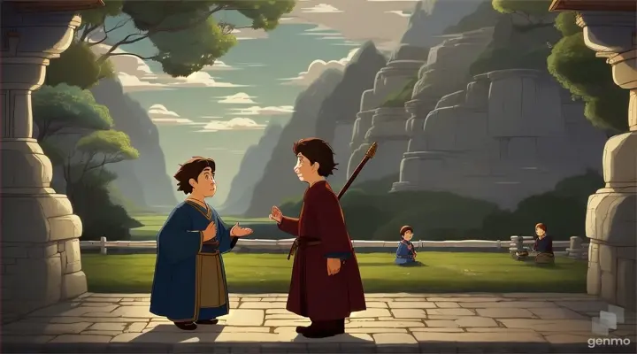 The story should be authentic and traditional. And it should be animated. Ruler talked with the boy for a few minutes .