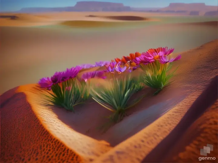 flowers in the desert