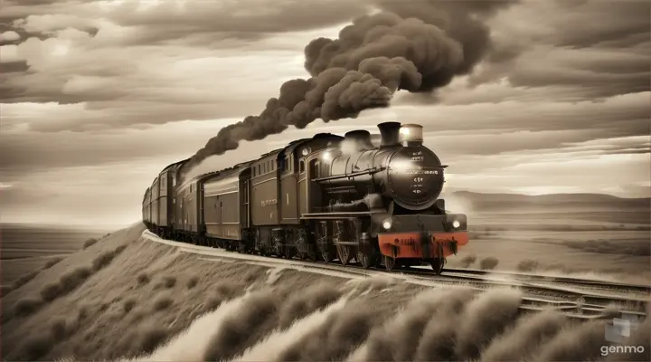steam train that is traveling