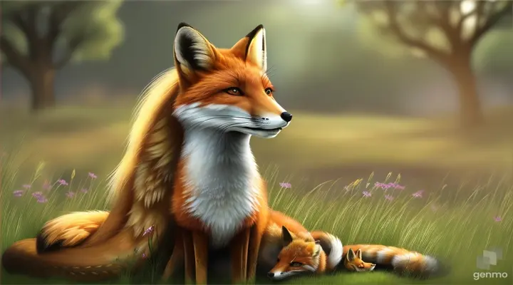 
From that day on,  Female Fox and Neel's friendship blossomed. They both knew that friendship between a snake and a fox was unlikely, but they enjoyed each other's company nonetheless.
