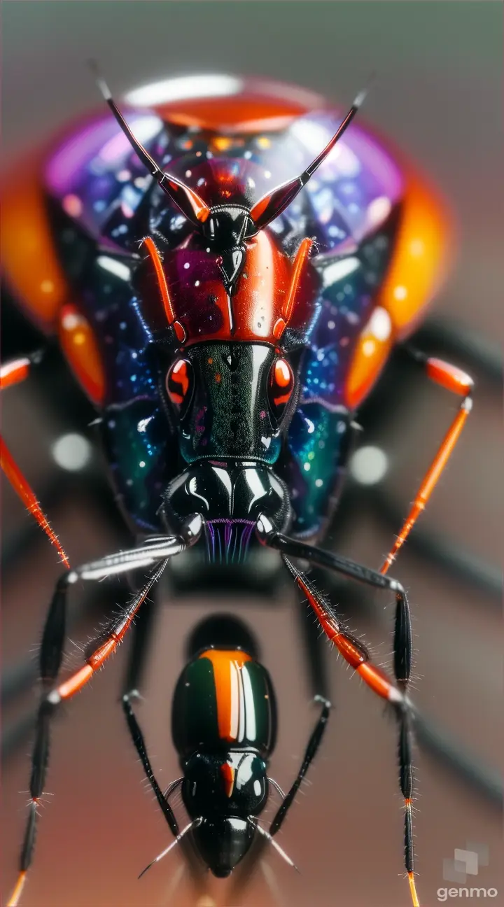 Close-Up of ManhattAnt: A close-up image showcasing the unique features of the ManhattAnt, highlighting its distinguishing characteristics compared to other ant species.