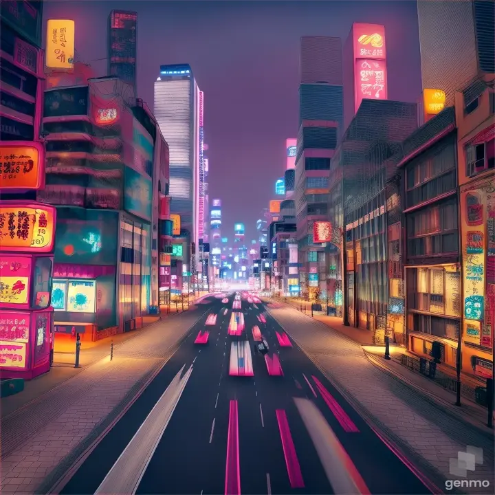 Tokyo, realistic, anime.