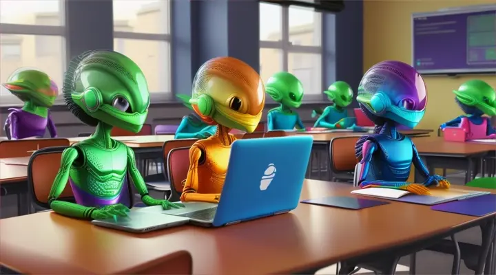 Aliens and duolingo.