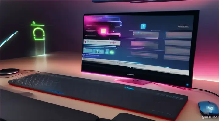 A computer screen with a computer mouse clicking on a program titled 'Password Manager'
