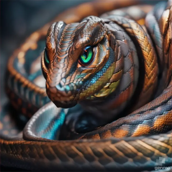 the mythical snake that sheds its skin, changing its appearance and gaining new strength