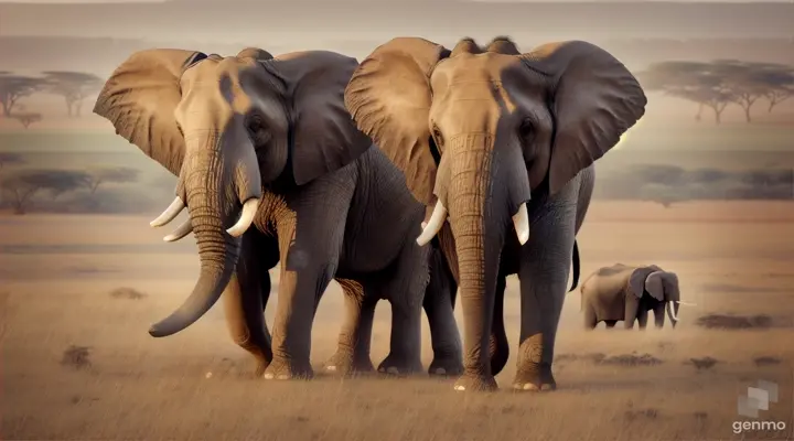 generate image Elephants promise to no longer disturb the land where they live