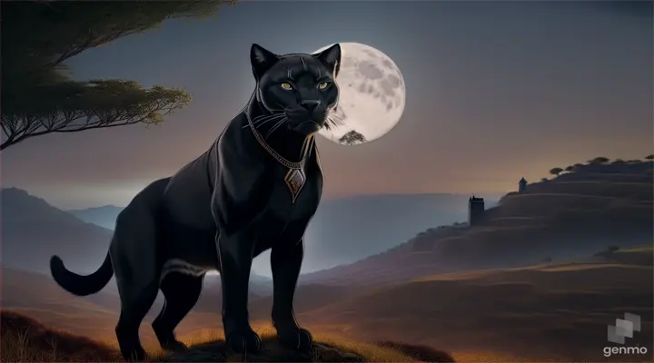 Midnight remaining the protector of the village, admired by the villagers.

 