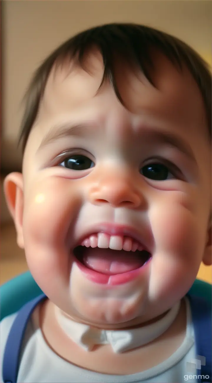 todler 1 year old with smile