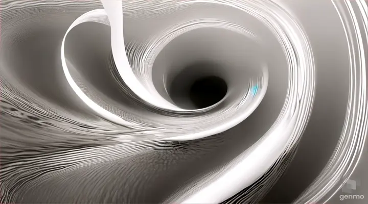 A captivating conceptual art piece featuring a minimalist gallery space. The main focus of the image is a monochrome fluid that flows from a painting on the wall, gradually transitioning into a vibrant, colorful stream as it reaches the floor. The fluid's journey through the gallery space is reminiscent of a river, symbolizing the flow of creativity and the birth of color from the black and white realm. The overall atmosphere of the image is serene and thought-provoking, inviting viewers to ponder the essence of art and the power of color., conceptual art, painting, 3d render, cinematic, vibrant, textures acrylic oil paint