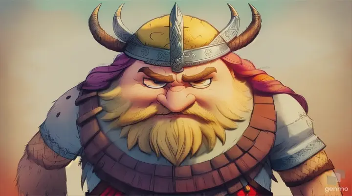 style of baby boss, style of Pixar, style of dreamworks, a cartoon Viking coming out of an egg,style raw