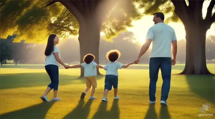 young mother and father playing football with their toddler