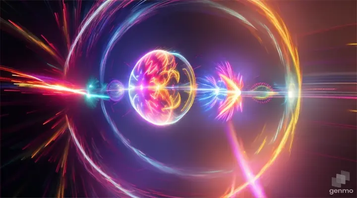 A particle of plasma escapes a plasma ball and flys around room