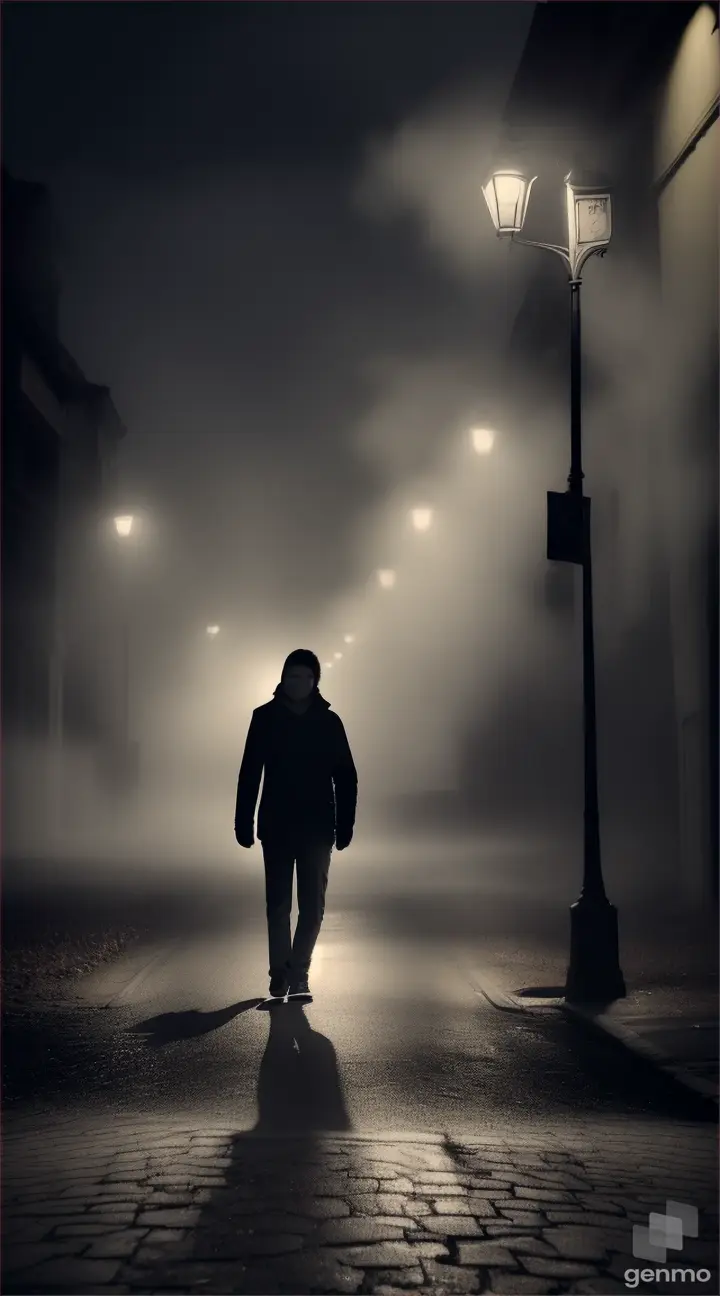 Shaking off the unease, I continued walking in a haunted deserted street at night