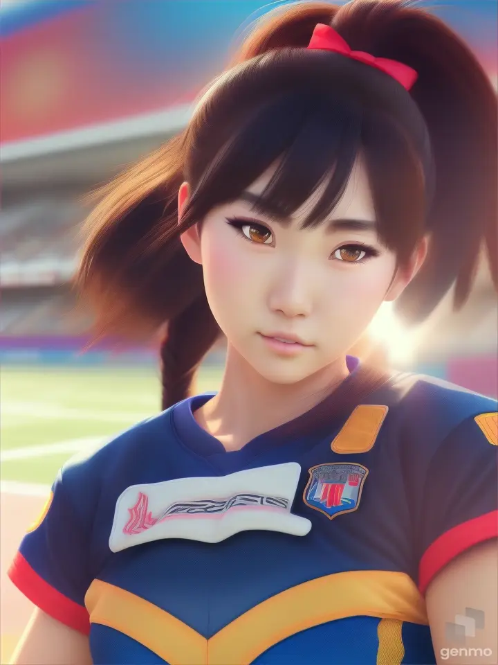 Señorita futbolista Nana Mishima del anime Area no Kishi.