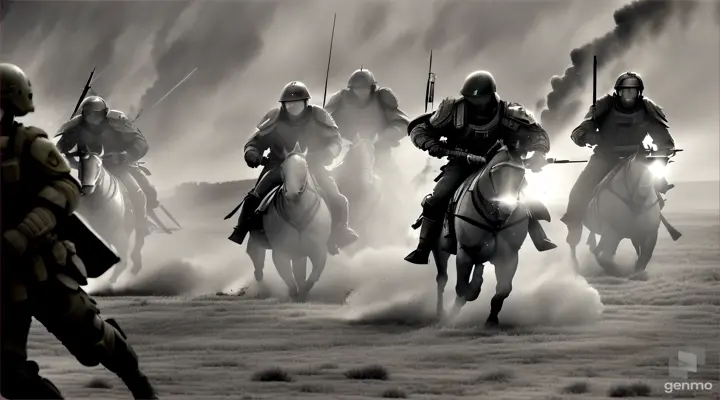 Powerful dynamics swell the heroic cloak of power. They head out to sea with their rowdy members. On the battlefields of war, their souls were intensely tested. There are 1/2 soldiers in the sky, and the light protects the heroes' defense. The glory of heroes will be recorded forever, no matter how much time passes. The turbulent amateur history remains a shining presence. 16:9