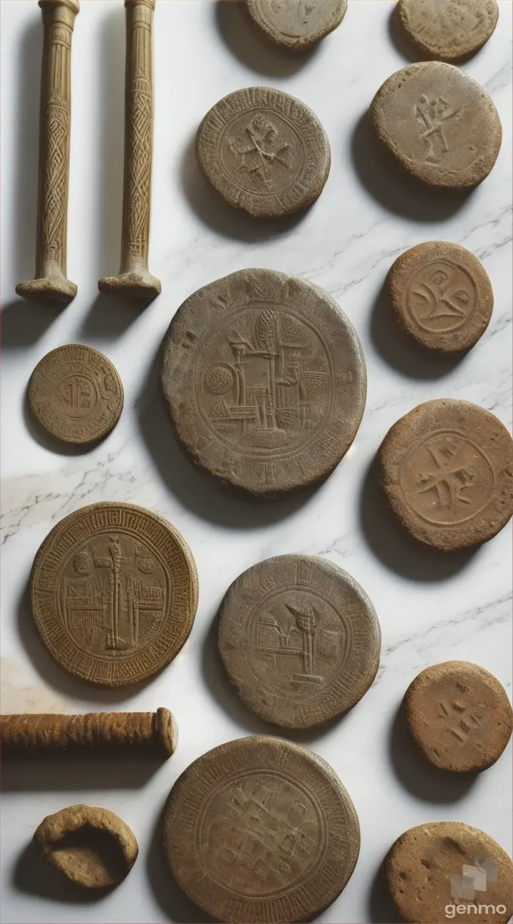 Archaeological artifacts from Julius Caesar's campaigns in Britain, such as coins, weaponry, and pottery, providing tangible evidence of Roman presence on the island.