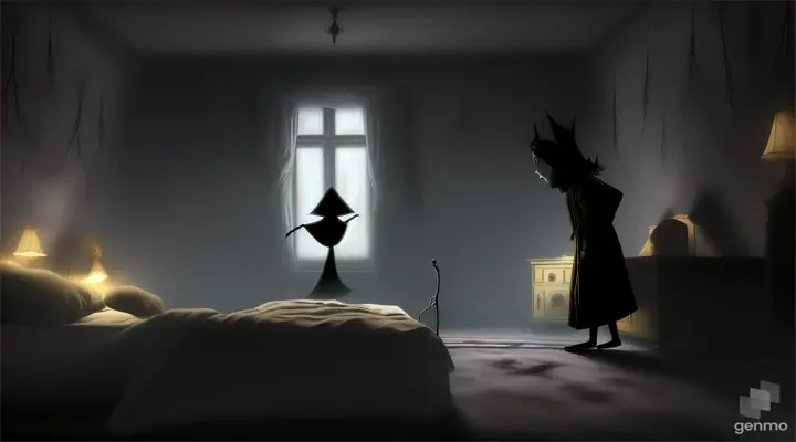 make an animated video of: The people in the kingdom all had terrible nightmares and restless sleep.