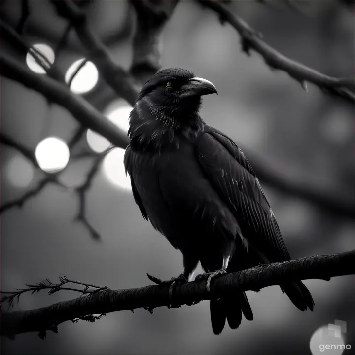 crow in the night