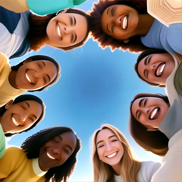 The camera slowly widens from the extreme close-up of the initial smile, showing the entire world smiling in unison.  The final message is one of hope and positivity: a smile can truly change the world.