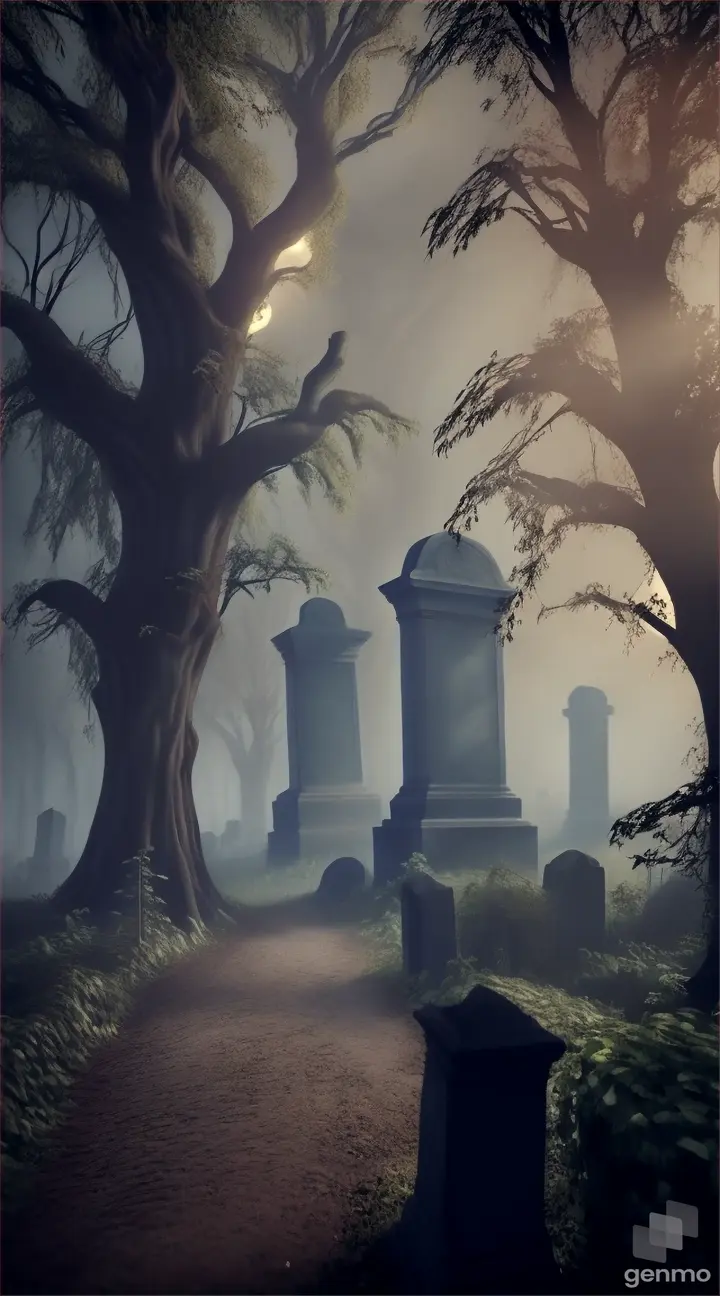 an old haunted graveyard