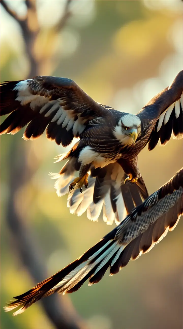 a single bird taking off