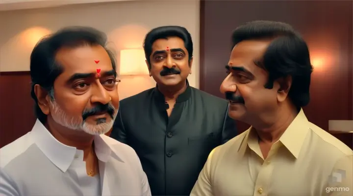 Rajini and Kamalhasan speaking in hotel