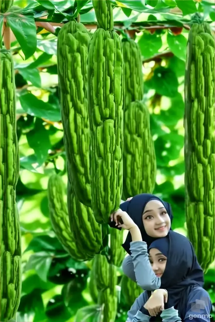 a woman sitting on a bench in front of a green plant video bergerak maju
