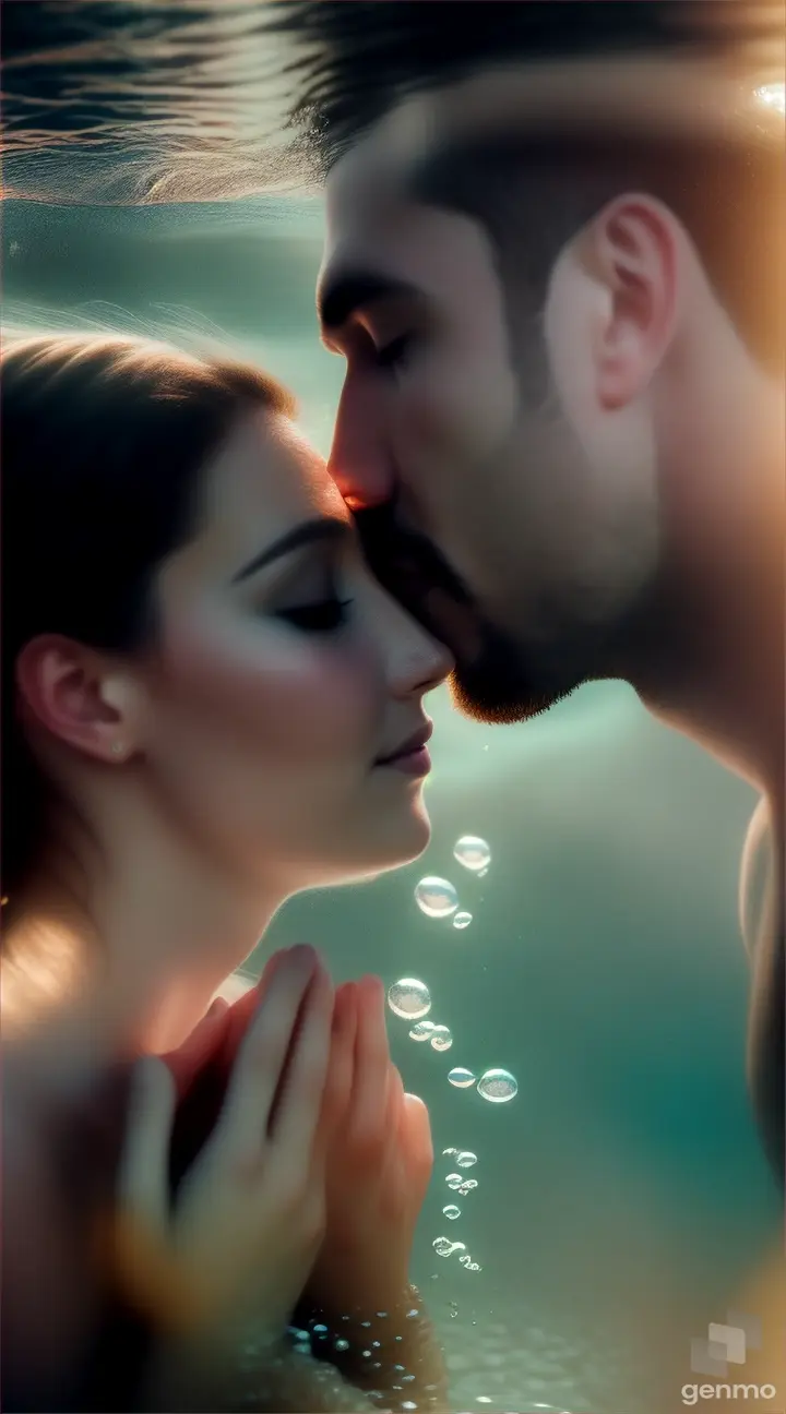 COUPLE ROMANce in under water