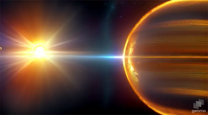 The sun expanding and engulfing the solar system a ejecting a coronal mass, a large expulsions of plasma and magnetic field from the Sun's corona directed towards earth, ejecting billions of tons of coronal material and carry an embedded magnetic field (frozen in flux) that is stronger than the background solar wind interplanetary magnetic field strength, "It's the BIG ONE!. HD HDR 32K hyper photorealistic masterpiece