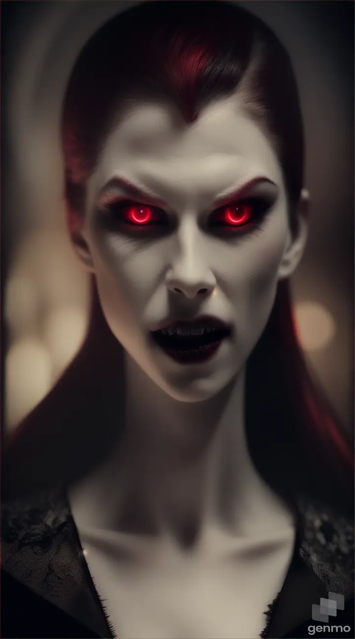 red eyes haunted vampire 