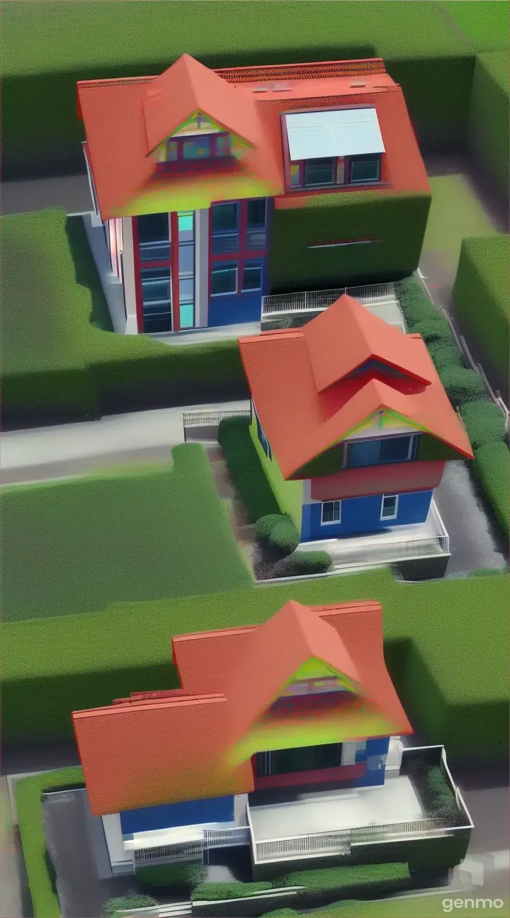 Visual comparisons of temperature differences between buildings with green roofs and those without, using thermal imaging to illustrate the cooling effects of vegetation.
