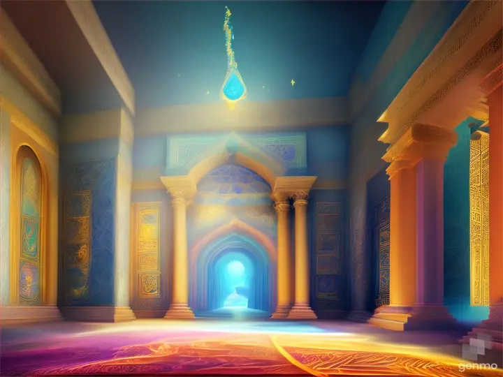 Nether portals, greek ,roman, egyptian, macedonian, oasis, rectangular clouds, lattice lapis lazuli, psychedelic ice tritanopia, portal to another dimension realm