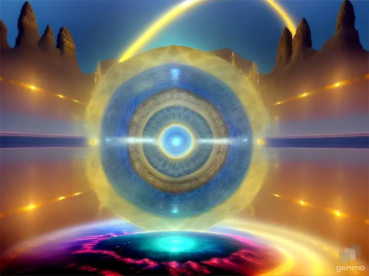 Nether portals, greek ,roman, egyptian, macedonian, oasis, rectangular clouds, lattice lapis lazuli, psychedelic ice tritanopia, portal to another dimension realm