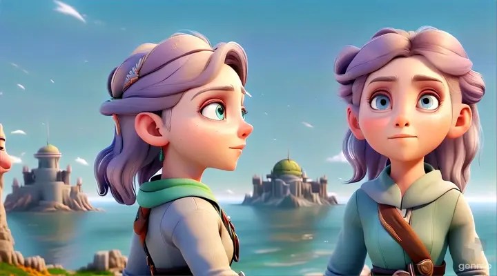 As she gazes ahead towards the horizon, Elara's eyes shine with determination and curiosity, eager to embrace whatever wonders and trials lie ahead on her continuing journey beyond the Secret Kingdom.