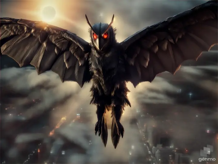 Mothman flying 