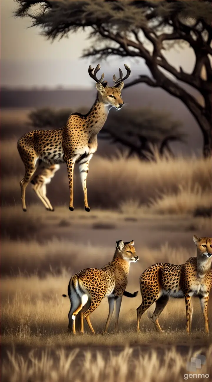 
A photograph that has sparked controversy. Won the best photo of the decade award. When They asked the Photographer "How was it that you took this picture?" He answered the following: Cheetahs chased a mother deer and her two babies, she was faster than those cheetahs, her babies weren't, so the mom offered herself so her two babies could escape