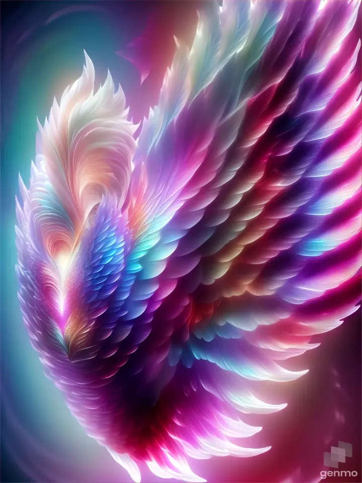 a close up of a purple and blue bird's wing