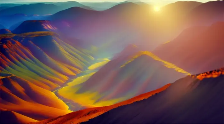 butterfly's wings in a valley surrounded by mountains