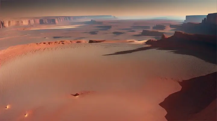 Beautiful views of the planet mars