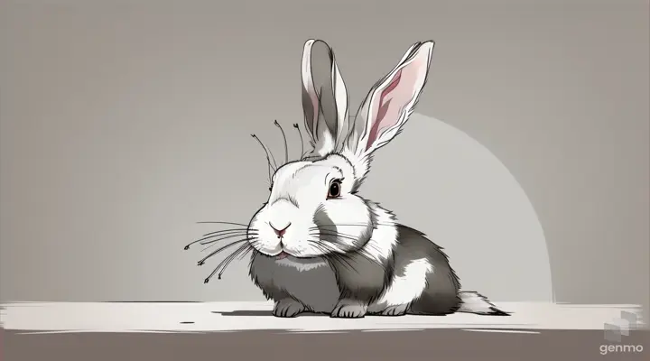 make an animated video of  the rabbit hung his head in shame