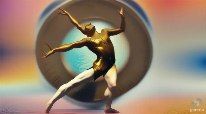 Danse dans un tableau de Salvador Dali